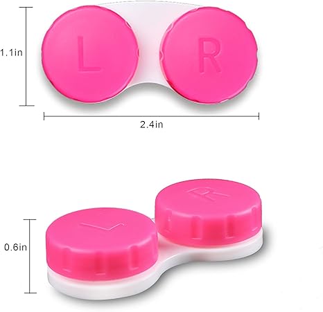 16-Pack Mini Contact Lens Case Set | Colorful Travel-Friendly Storage | Leak-Proof Design with L/R Marks | Compact & Hygienic